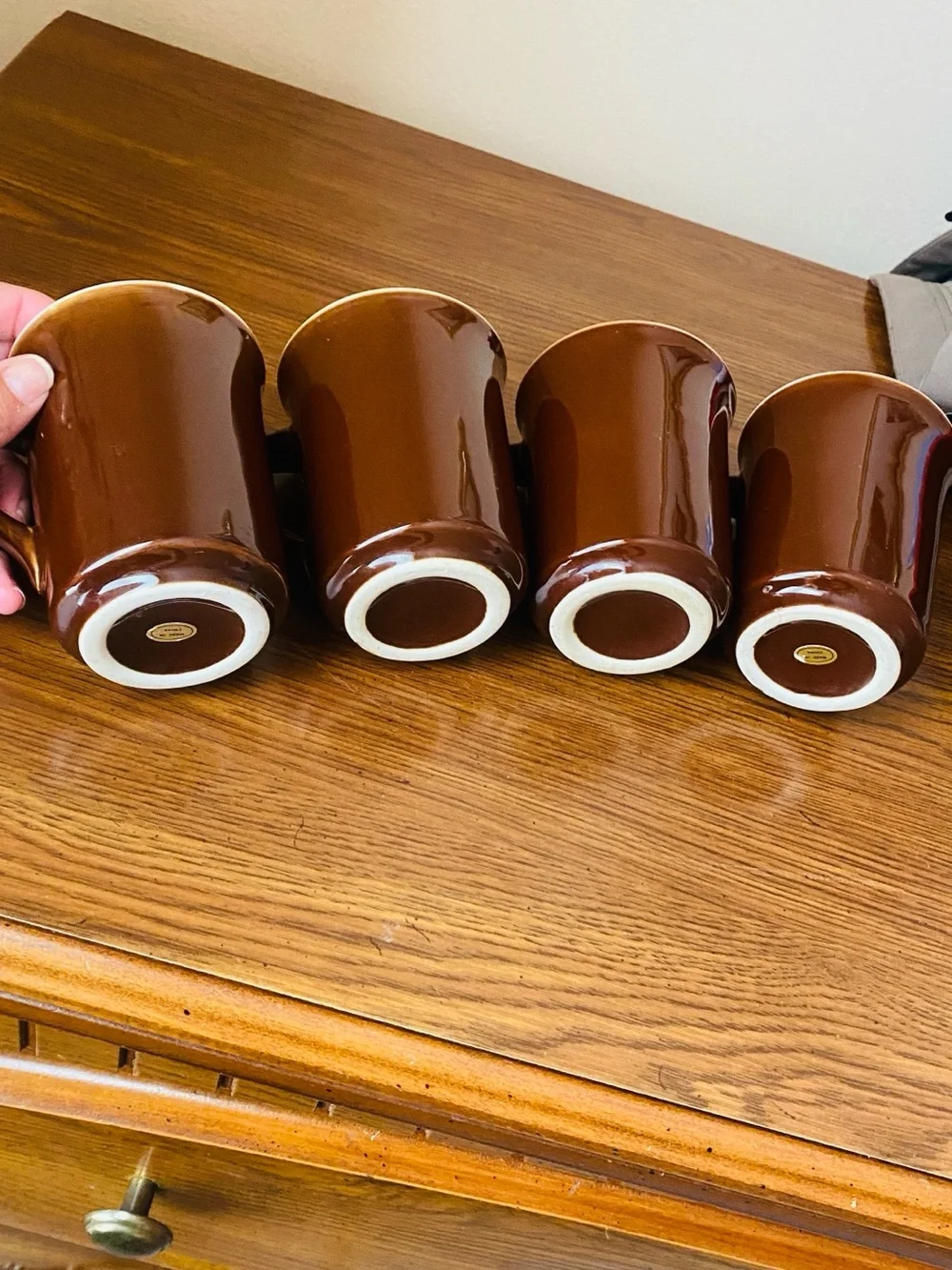 4-4 inch vintage mugs